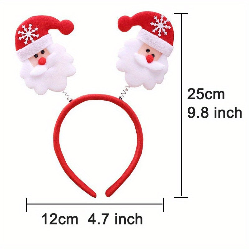 Christmas Headband Hair Clip Reindeer Santa Claus Headwear