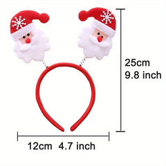 Christmas Headband Hair Clip Reindeer Santa Claus Headwear