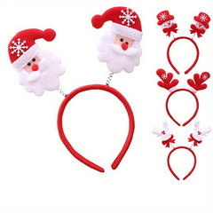 Christmas Headband Hair Clip Reindeer Santa Claus Headwear