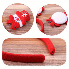 Christmas Headband Hair Clip Reindeer Santa Claus Headwear