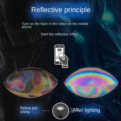 Reflective Luminous Rugby Competition Training Ball No 9