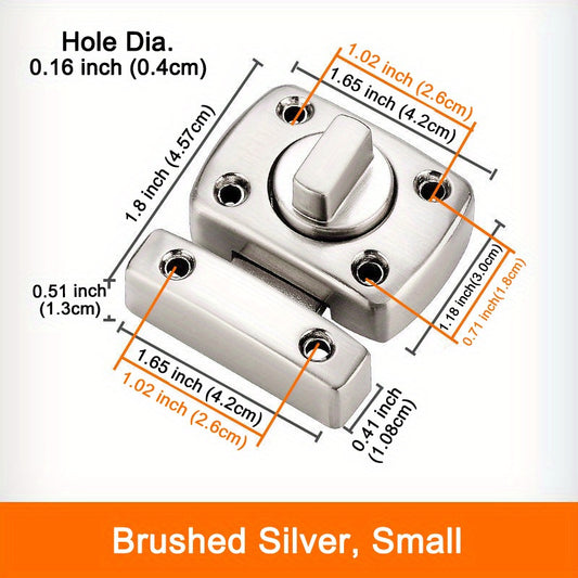 Home Security Door Lock Rotate Bolt Latch Gate Latches Slide Lock