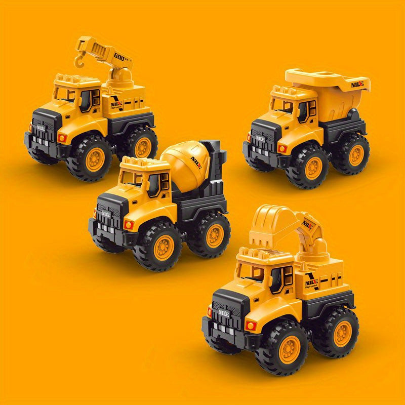 Mini Inertial Construction Vehicle Toys Set