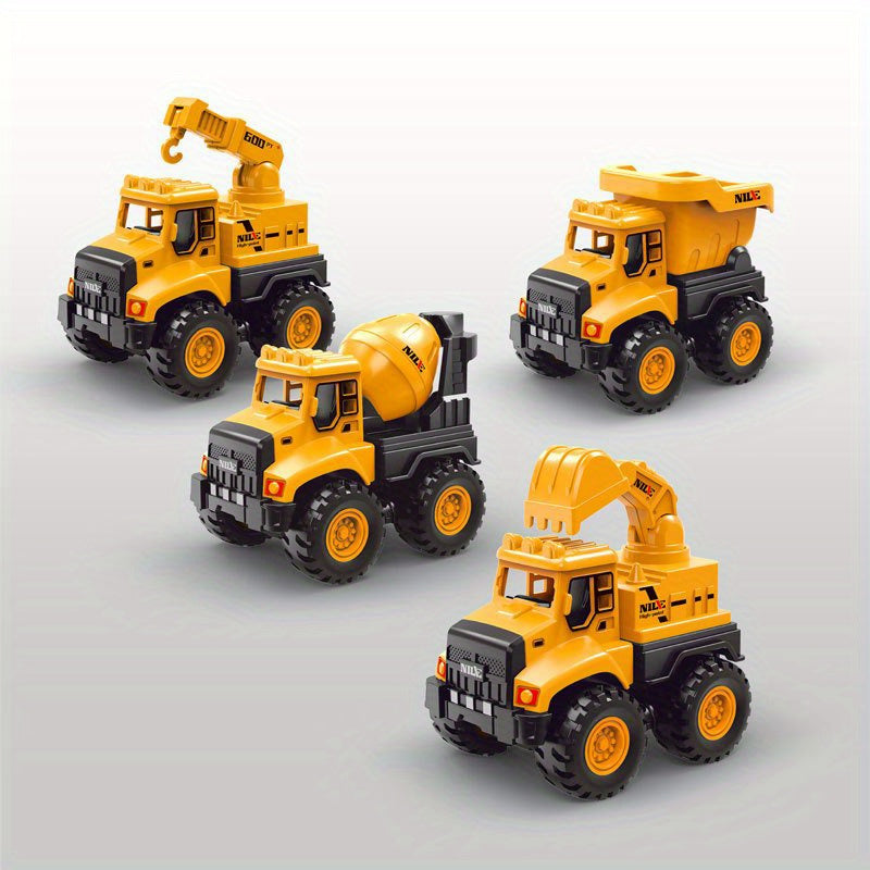 Mini Inertial Construction Vehicle Toys Set