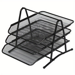 Metal Storage Rack A4 Paper File Storage Tray Kitchen Bathroom Living Room