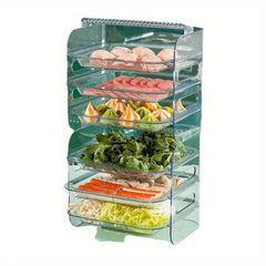 Three-Layer Cutlery Storage Box for Small Parts and Cosmetics