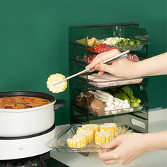 Three-Layer Cutlery Storage Box for Small Parts and Cosmetics