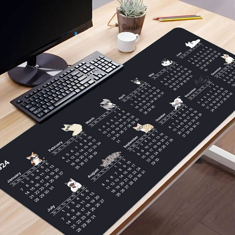 Desk Pad Calendar & Mouse Pad Combo - Creative Accessory