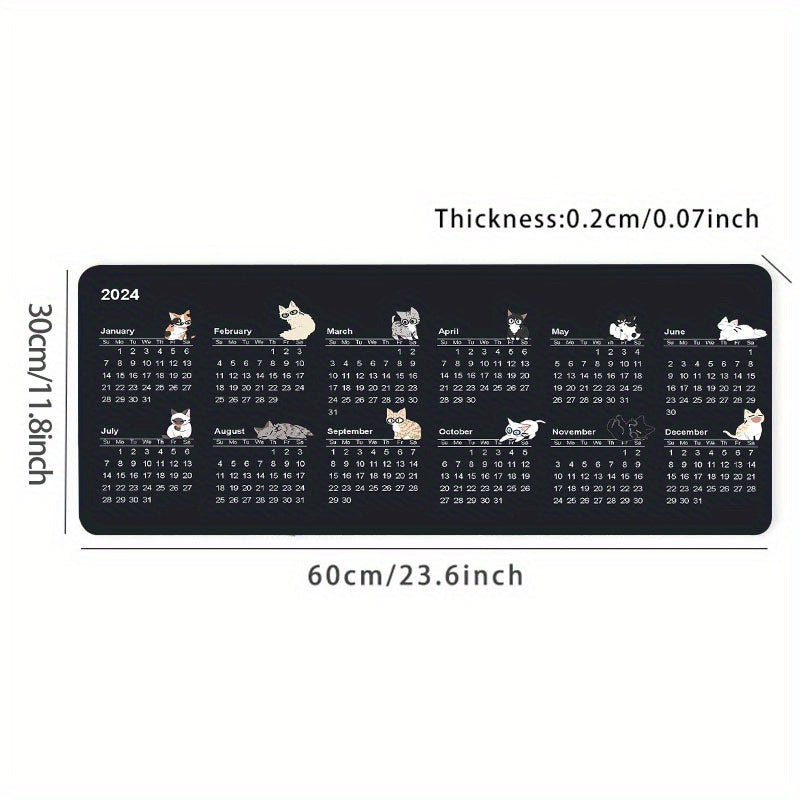 Desk Pad Calendar & Mouse Pad Combo - Creative Accessory