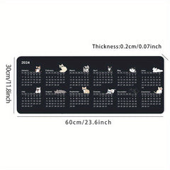 Desk Pad Calendar & Mouse Pad Combo - Creative Accessory