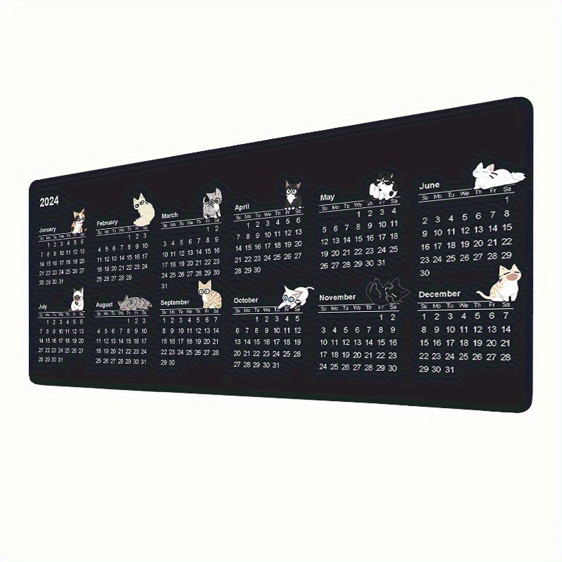 Desk Pad Calendar & Mouse Pad Combo - Creative Accessory