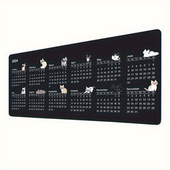 Desk Pad Calendar & Mouse Pad Combo - Creative Accessory