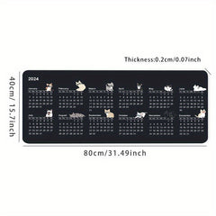 Desk Pad Calendar & Mouse Pad Combo - Creative Accessory