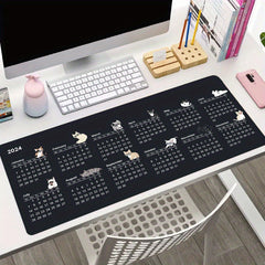Desk Pad Calendar & Mouse Pad Combo - Creative Accessory