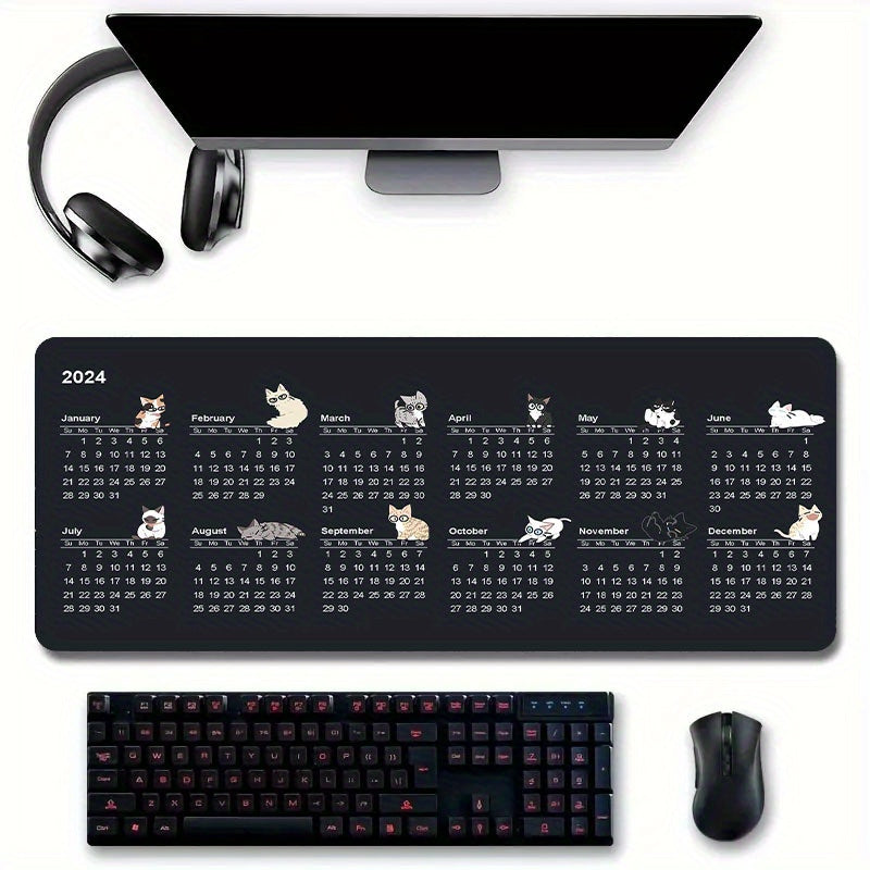 Desk Pad Calendar & Mouse Pad Combo - Creative Accessory