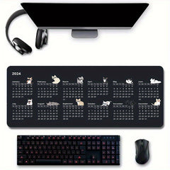 Desk Pad Calendar & Mouse Pad Combo - Creative Accessory