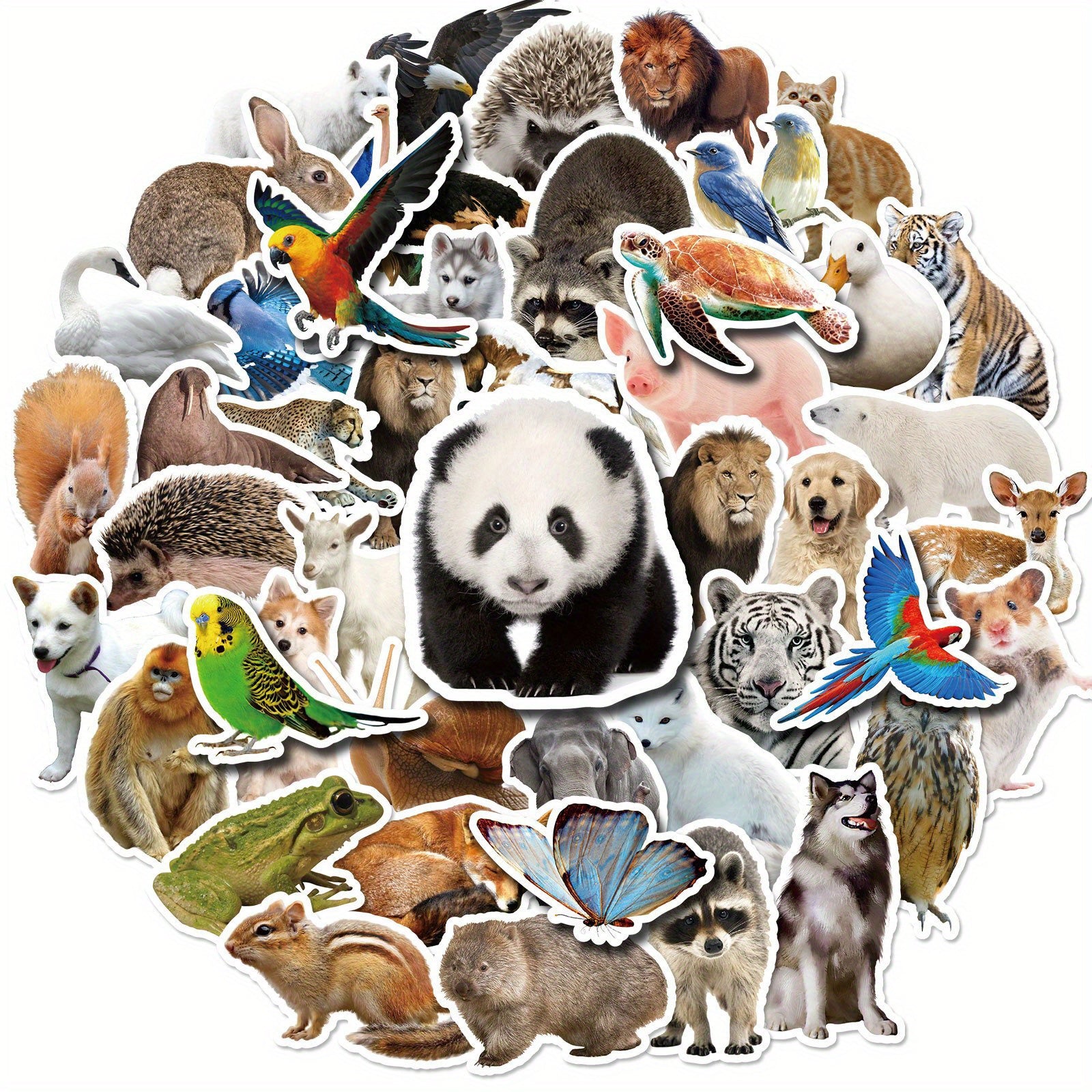 50pcs YEESACG Animal Love Doodle Stickers for Skateboards Helmets