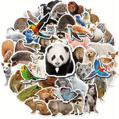 50pcs YEESACG Animal Love Doodle Stickers for Skateboards Helmets
