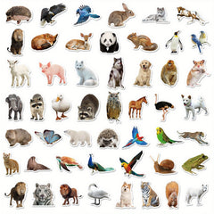 50pcs YEESACG Animal Love Doodle Stickers for Skateboards Helmets