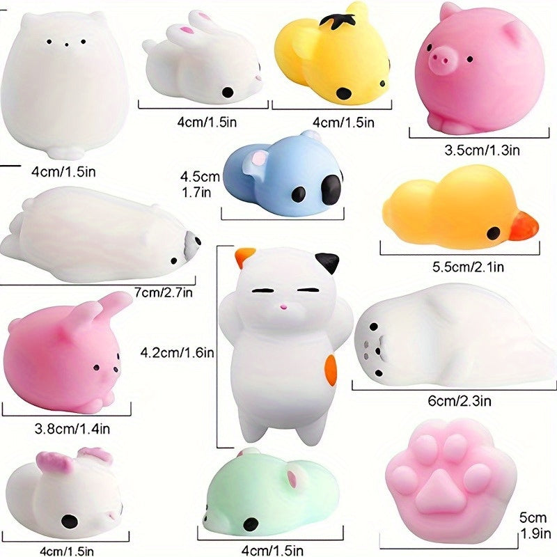 25pcs Squishy Toys Party Favors Classroom Prizes Stress Relievers Random