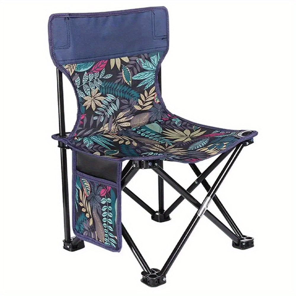 Portable Folding Camping Chair Heavy Duty Backrest Outdoor Beach Fishing