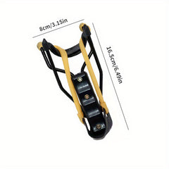 Outdoor Slingshot with Wrist Support and Rubber Strap