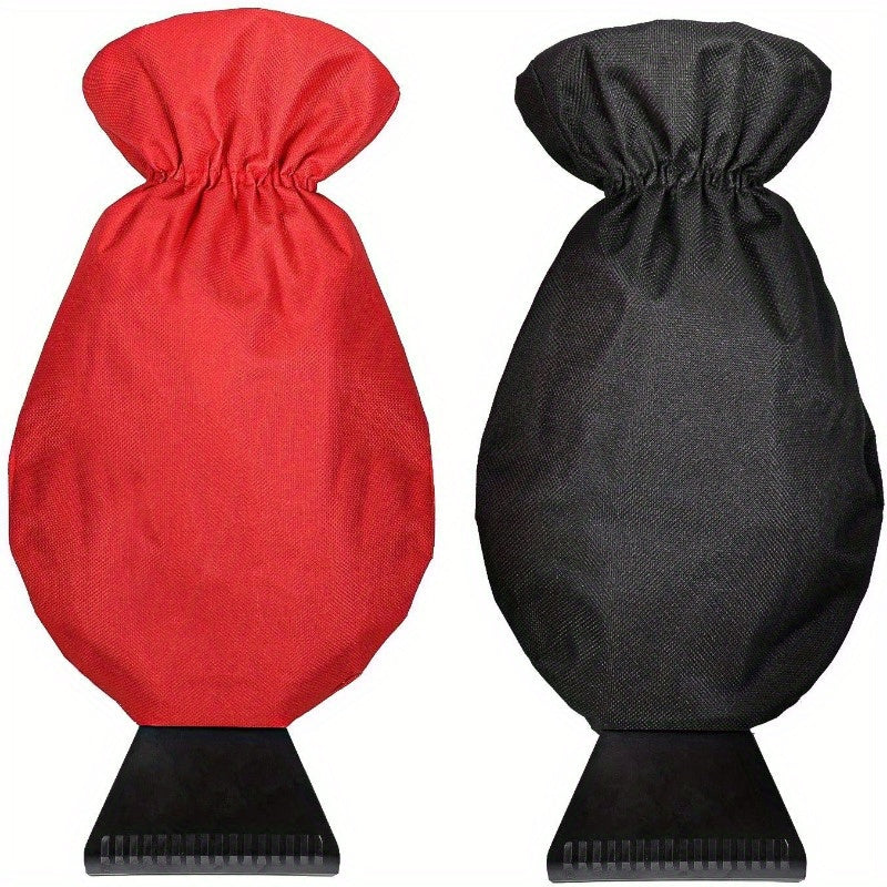 Ice and Snow Scraper Windshield Gloves Waterproof Snow Shovel Warm Gloves