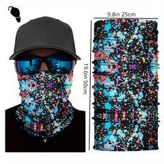 Watercolor Printed Outdoor Headband Sports Mask for Riding