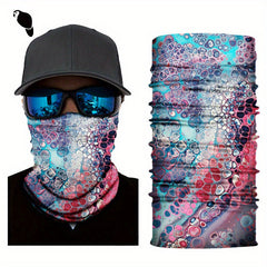 Watercolor Printed Outdoor Headband Sports Mask for Riding