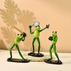 Garden Frog Sports Frog Decorative Accessories Home Decoration