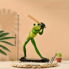 Garden Frog Sports Frog Decorative Accessories Home Decoration