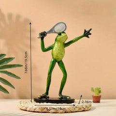 Garden Frog Sports Frog Decorative Accessories Home Decoration