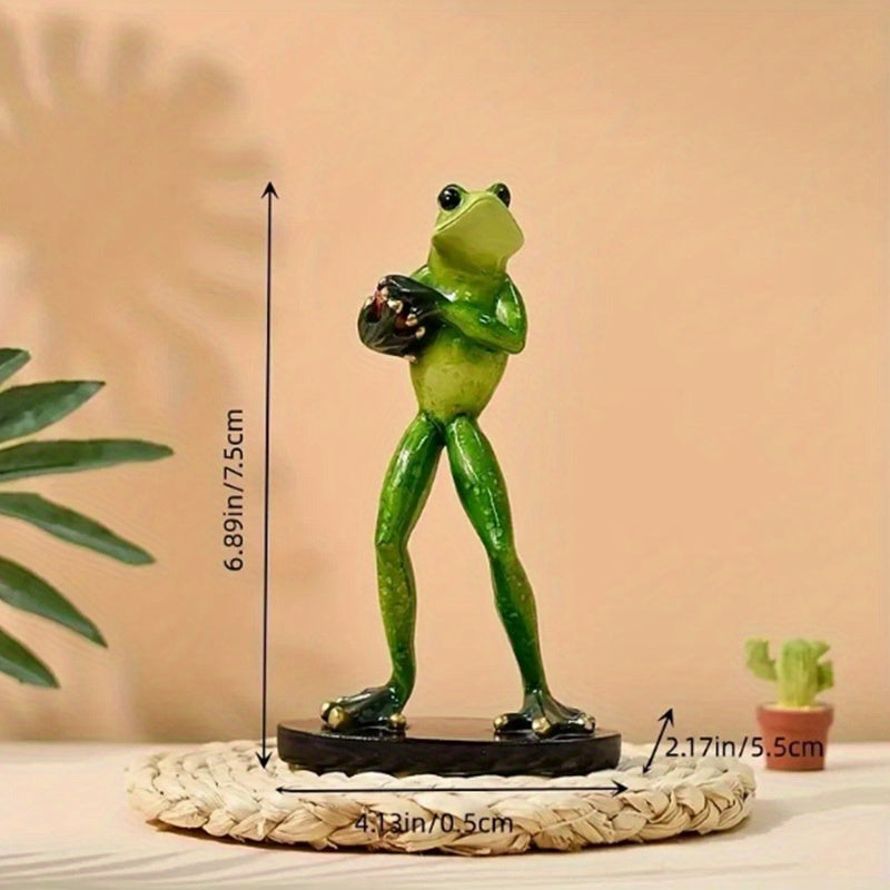 Garden Frog Sports Frog Decorative Accessories Home Decoration