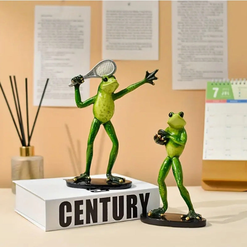 Garden Frog Sports Frog Decorative Accessories Home Decoration