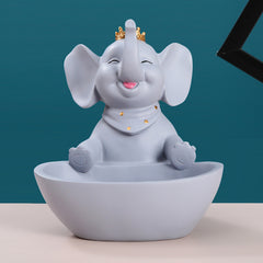 Cut Elephant Storage Box Resin Tray, Jewelry Key Sundries Organizer