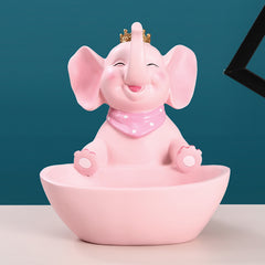 Cut Elephant Storage Box Resin Tray, Jewelry Key Sundries Organizer
