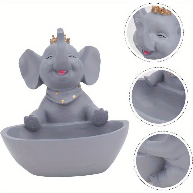 Resin Animal Storage Statue Holding Tray Entrance Decor