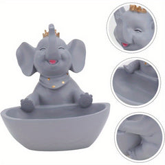 Resin Animal Storage Statue Holding Tray Entrance Decor
