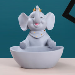 Resin Animal Storage Statue Holding Tray Entrance Decor