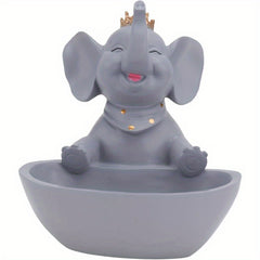 Resin Animal Storage Statue Holding Tray Entrance Decor