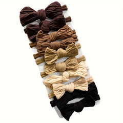 10pcs High Elastic Bow Hair Rope Hair Band Headwear Hair Accessories