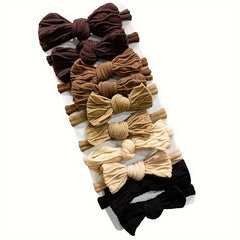 10pcs High Elastic Bow Hair Rope Hair Band Headwear Hair Accessories