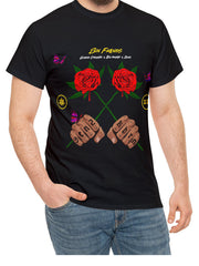 Red Roses Print Men's Graphic T-shirt for Summer