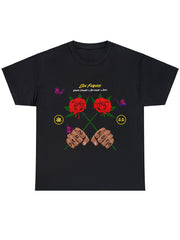 Red Roses Print Men's Graphic T-shirt for Summer