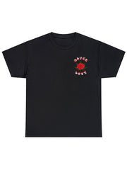 Red Rose Print Men's Graphic T-shirt Casual Comfy Tees For Summer