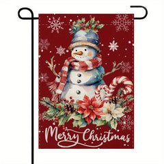 3pcs Merry Christmas Flags Hanging Decoration for Courtyard/Garden