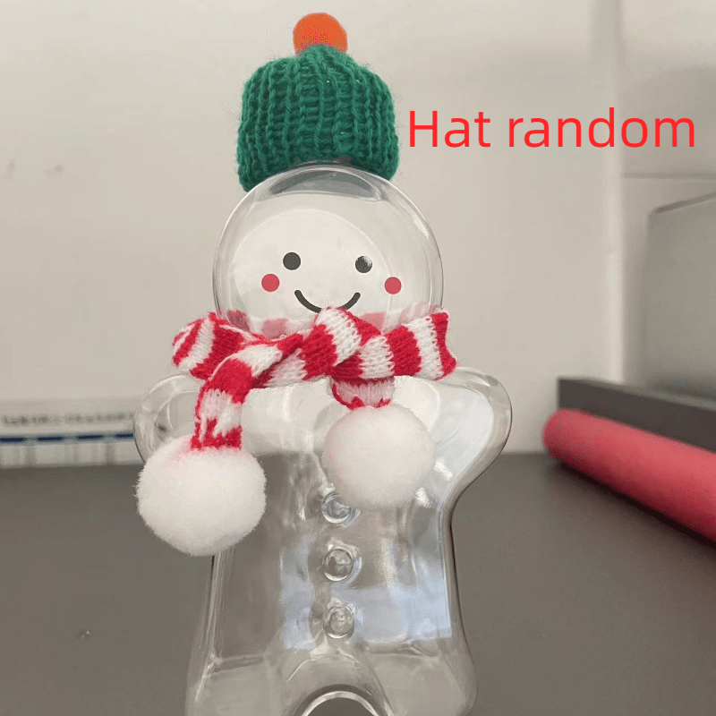 350ml Gingerbread Man Water Cup w/ Lid for Sports Travel
