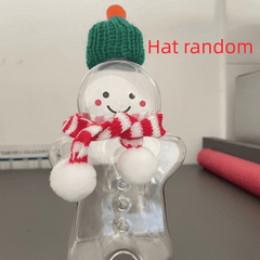 350ml Gingerbread Man Water Cup w/ Lid for Sports Travel