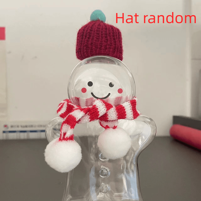 350ml Gingerbread Man Water Cup w/ Lid for Sports Travel