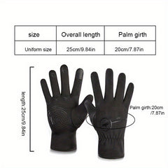 Warm Velvet Waterproof Touch Screen Cycling Gloves